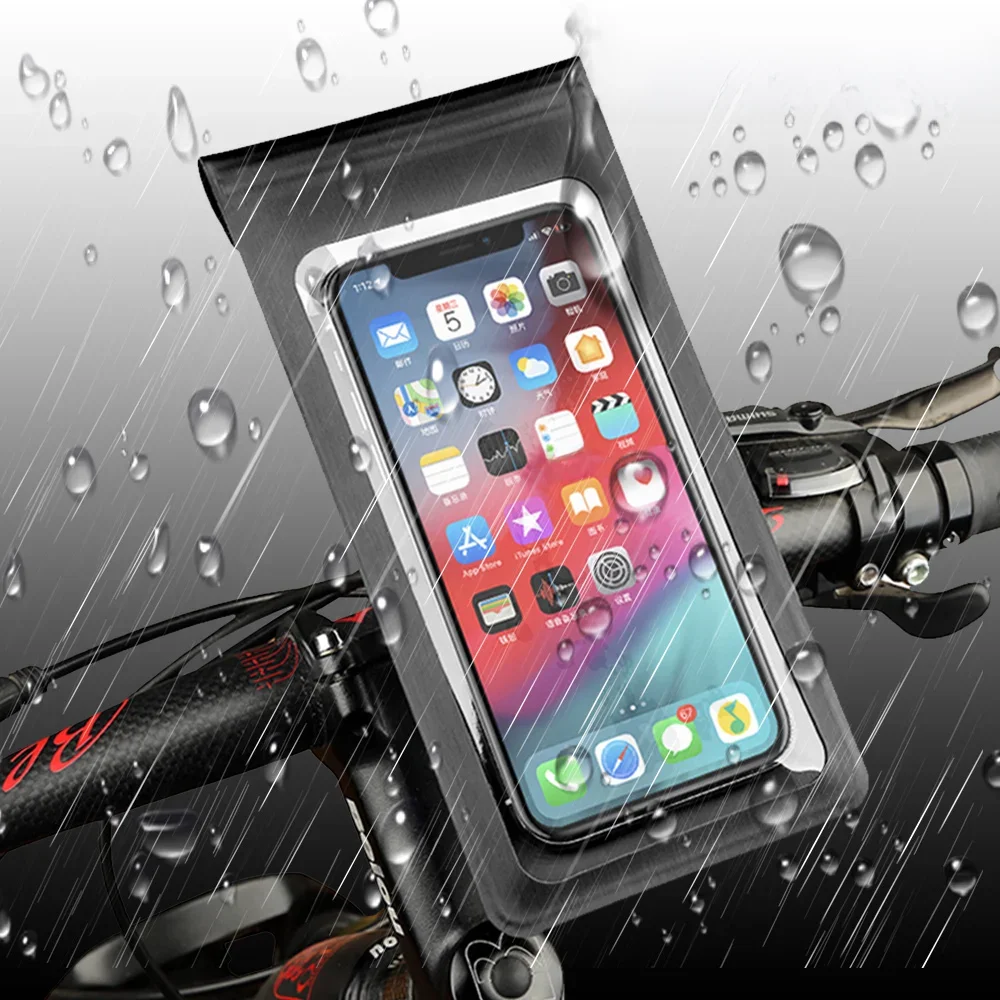 AliExpress CUGUU Bicycle Mobile Phone Holder Stand Waterproof Handlebar Bracket Cell Phone Support Case Bike Phone