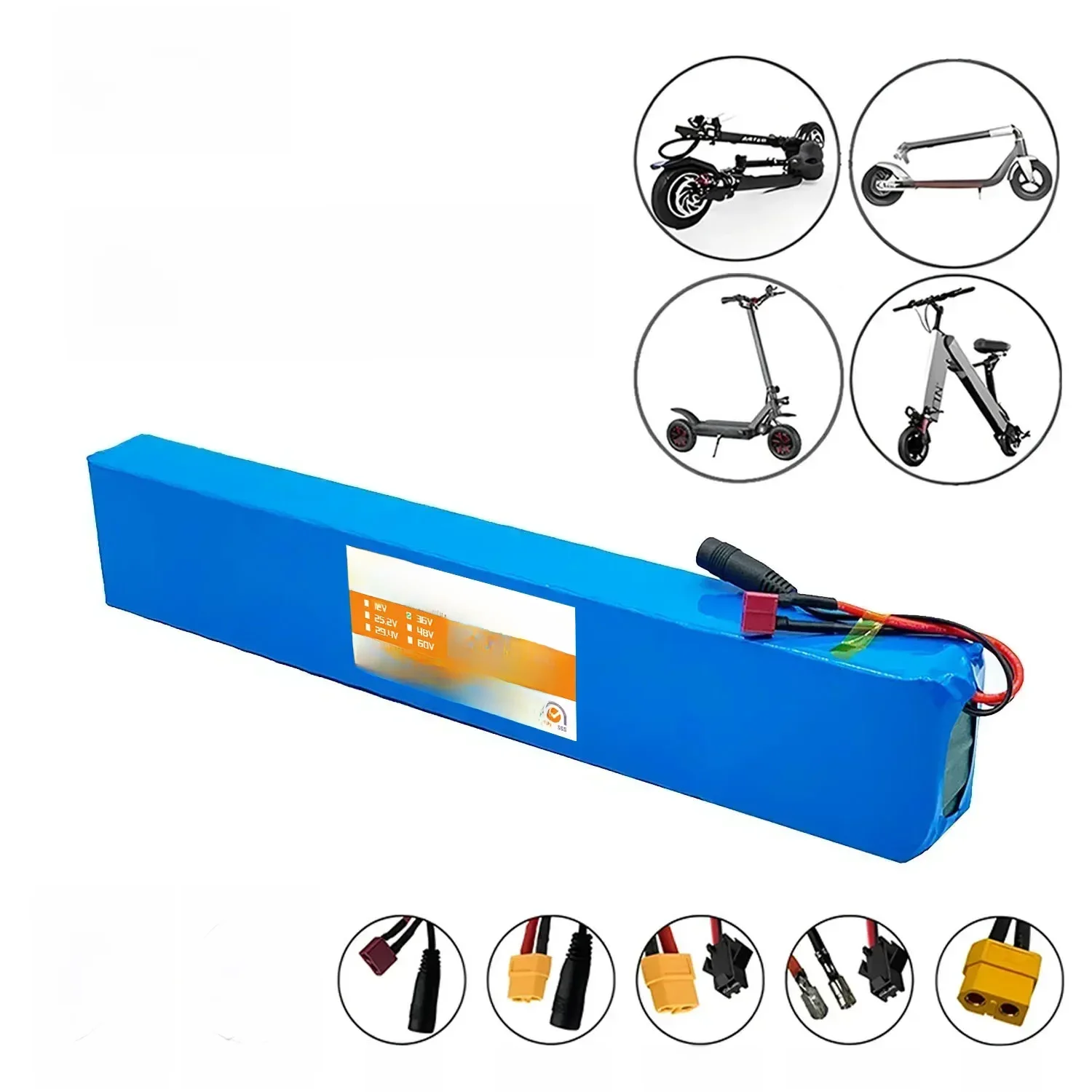 Batterie au lithium pour scooter électrique, 10S4P, 36V, 100000mAh, 36V, 100Ah, 18650