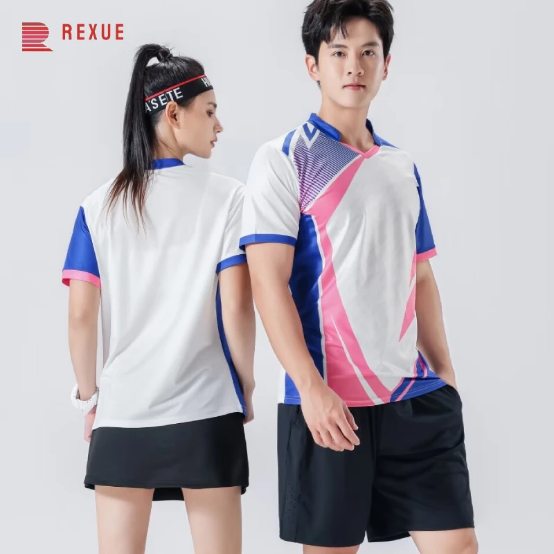 Männer/Frauen/Kinder Badminton Tischtennis T-Shirt Kleidung Training Übung Atmungsaktiv Quick-dry Stoff Neue Ankunft