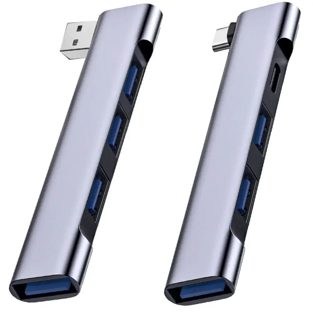 4 w 1 HUB USB-C Uniwersalna stacja dokująca USB 3.0 Szybki rozdzielacz OTG Adapter do laptopa PC Akcesoria komputerowe — zdjęcie 2
