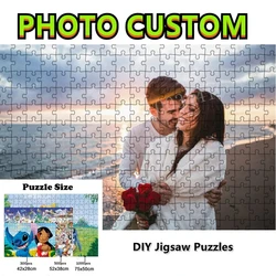 Nach Puzzle 300/500/1000 Stück Holz/papier Foto Personifizierte Puzzles für Erwachsene Kinder Pädagogisches Spielzeug Geschenk