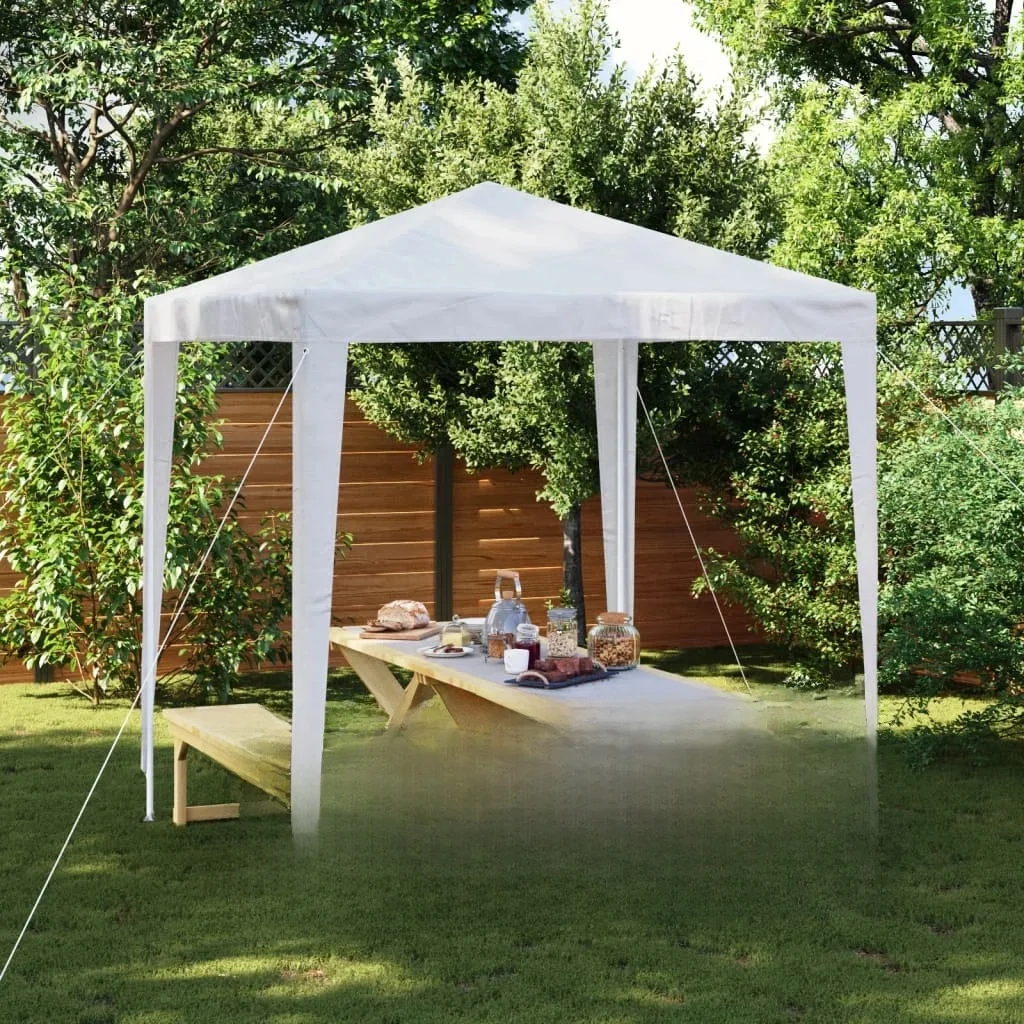 Vidaxl White Party Tent 2X2 M Outdoor Products Sunshade And Rainproof Outdoor Decoration
