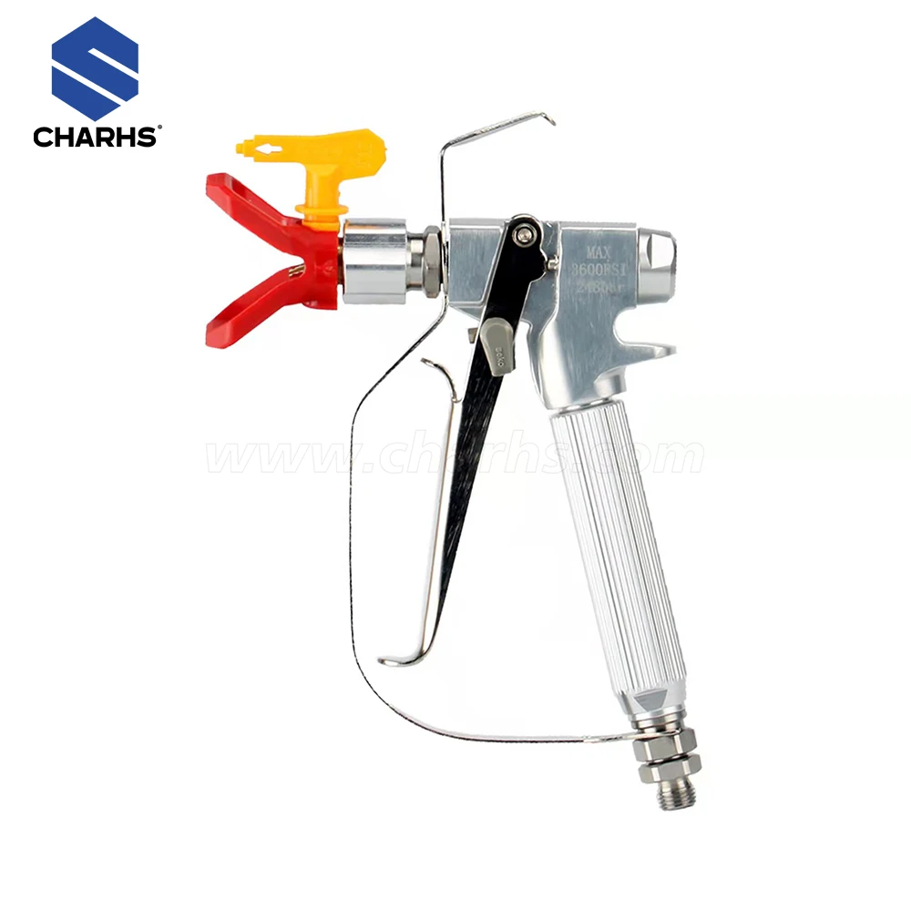 CHARHS Airbrush ASG-2/4/90 Airless Paint Spray Gun 345bar / 5000psi Putty Spray Gun High Pressure airbrush 2-finger trigger