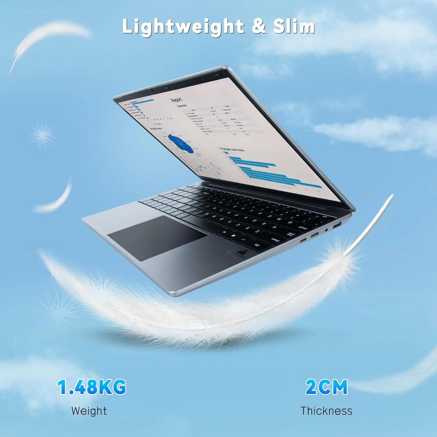 Computadora portátil de 15,6 pulgadas Windows 11 Notebook 16G RAM 512GB SSD Quad-Core Intel Celeron N5095 procesadores 1080P IPS FHD computadora portátil