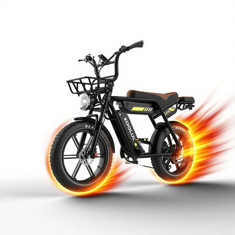 AliExpress NONE 120kg Max Load KOOLUX X9 Pro Upgraded Electric Bicycle 48V 31.2Ah Dual Battery 20*4.0 Tire Hydraulic Brakes IP54 Adult E-Bike