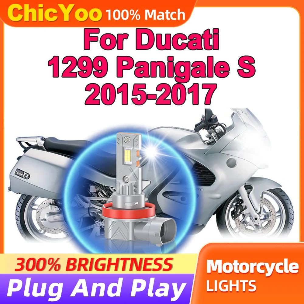 

Canbus 20000LM LED H11 Motorcycle Front Lamp CSP Chips Plug And Play Moto Headlight For Ducati 1299 Panigale S 2015 2016 2017