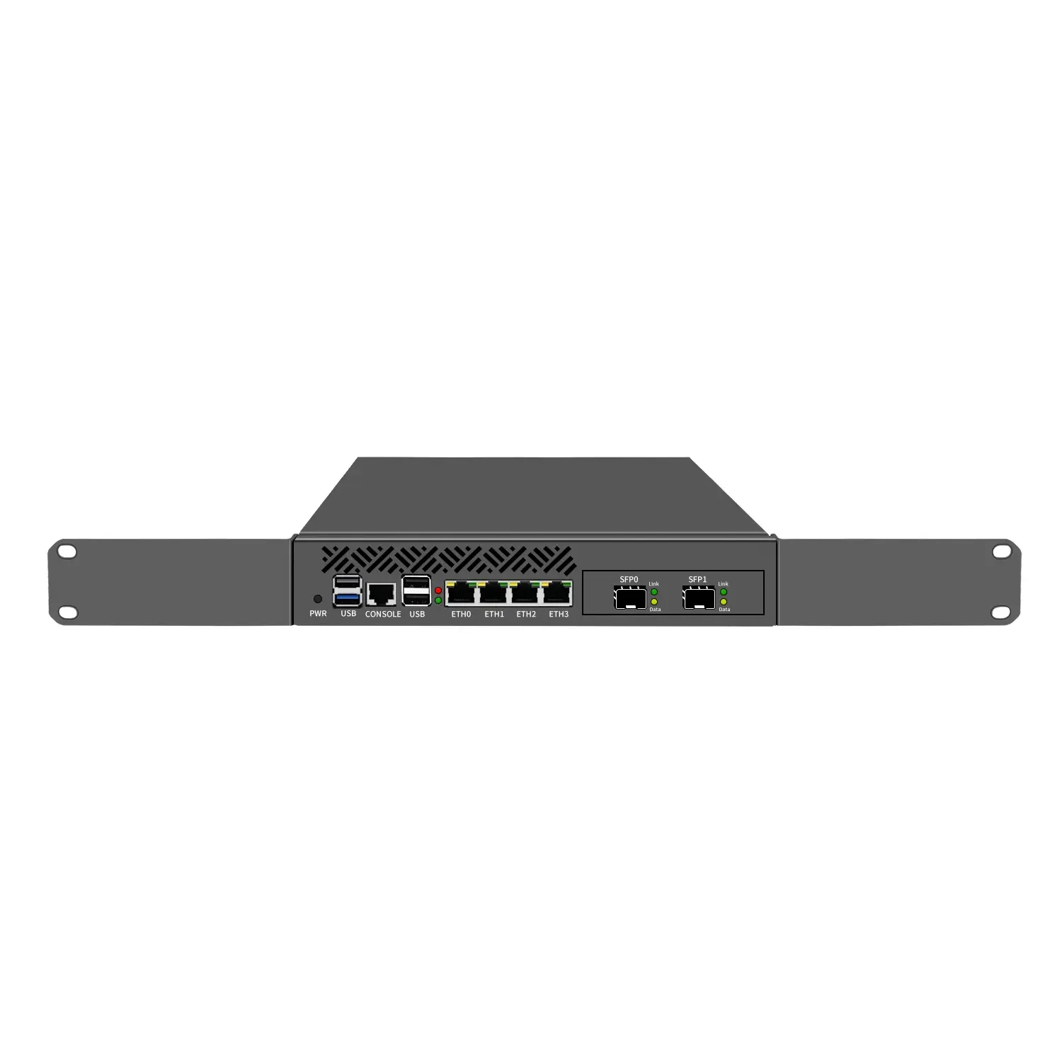 Partaker Firewall Hardware Network Security Server Mini 1U 9.5 Inch Rack-mounted Intel N100 4 LAN 2.5Gb 1G/10G SFP OPNsense