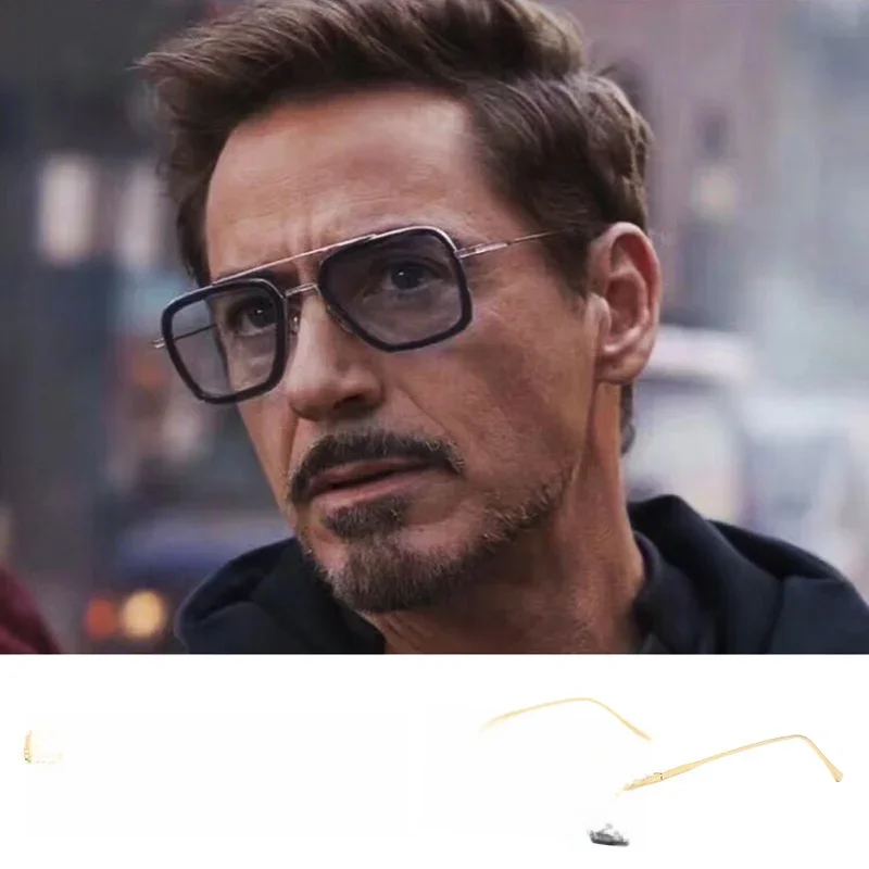 Tony Stark lunettes hommes femmes lunettes de soleil Iron man lunettes Steampunk lunettes de soleil hommes lunettes