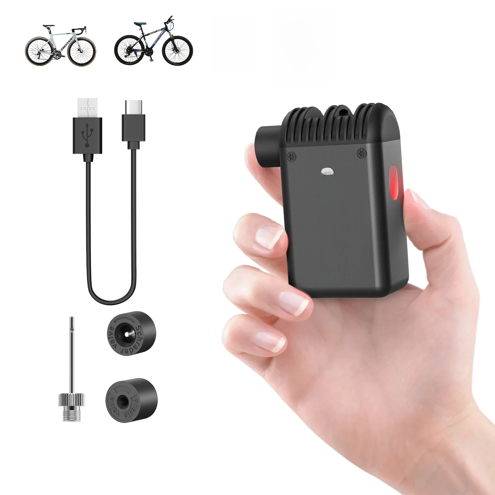AliExpress CYCLAMI Mini Plus Portable Pump for Bicycle Cordless Air Inflator Presta Schrader Valve Outdoor MTB Bike Accessories