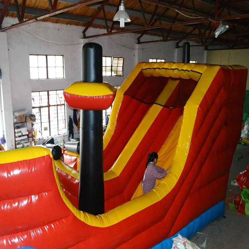 

Inflatable ship Obstacle Course Large Inflatable ship slide Inflatable Fun City For Kids And Adults