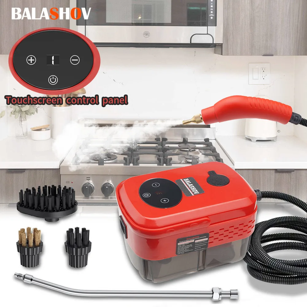 2500 W-os nagynyomású gőztisztító, magas hőmérsékletű, nyomás alatti gőztisztító gép, kézi gőzölős otthoni konyhai páraelszívó tisztítás