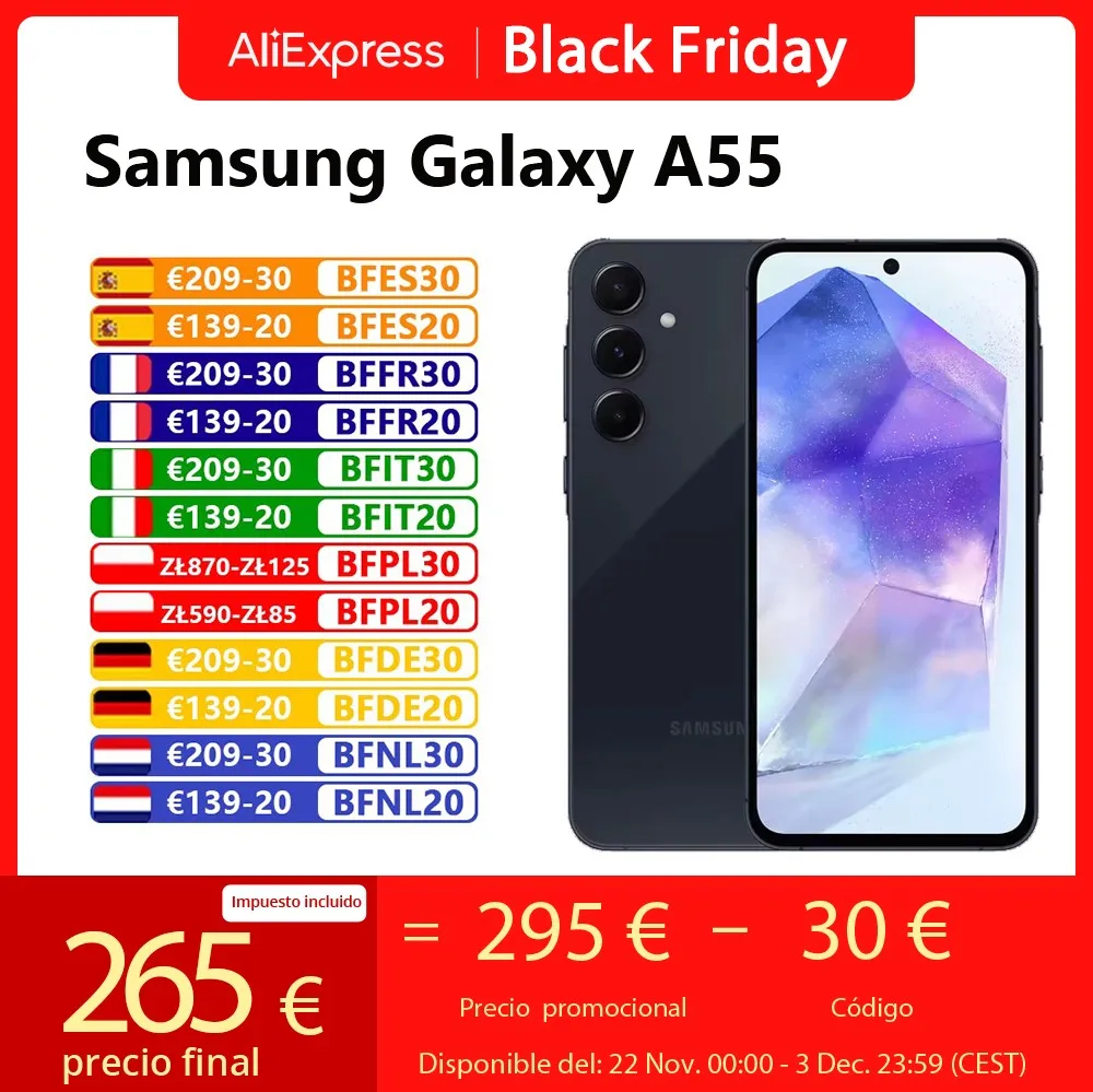 Samsung-Smartphone Galaxy A55 5G, téléphone portable à charge rapide, Exynos 1480, appareil photo