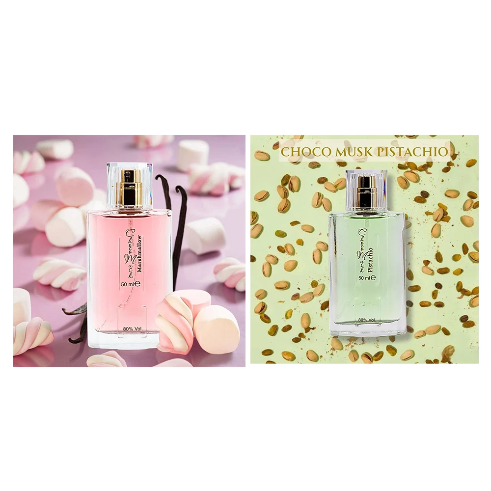 Choco Musk Bundle 3x50ml Eau De Parfum Original Marshmallow Pistachio Sweet Warm Cocoa Vanilla Scent Layering Perfume Set for Women Men Daily Casual Office Gift - view 7
