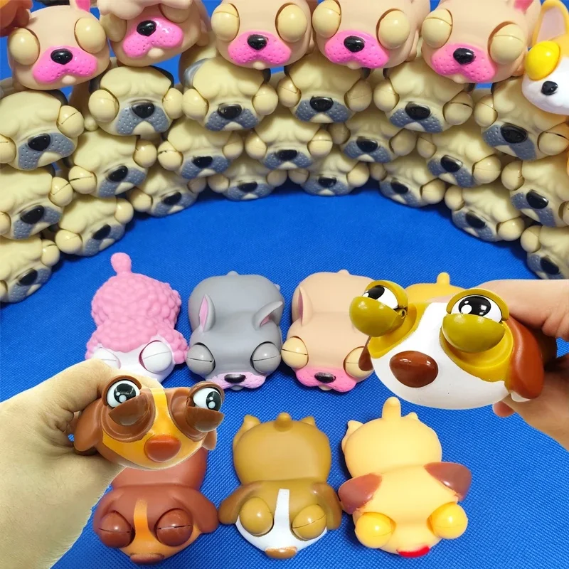 Nouveaux Types multiples Pop Up jouet sensoriel pincement soulagement du Stress jouets amour endormi chien mode presser décompression jouets pour enfants adultes