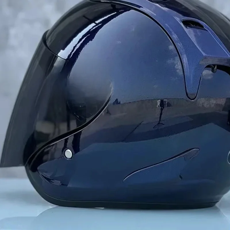 Ram4 Heldere Donkerblauwe Halve Helm Mannen En Vrouwen Motorfiets Offroad Zomerhelm Bergafwaarts Racen Bergkruis Casco Capaciteit - afbeelding 2