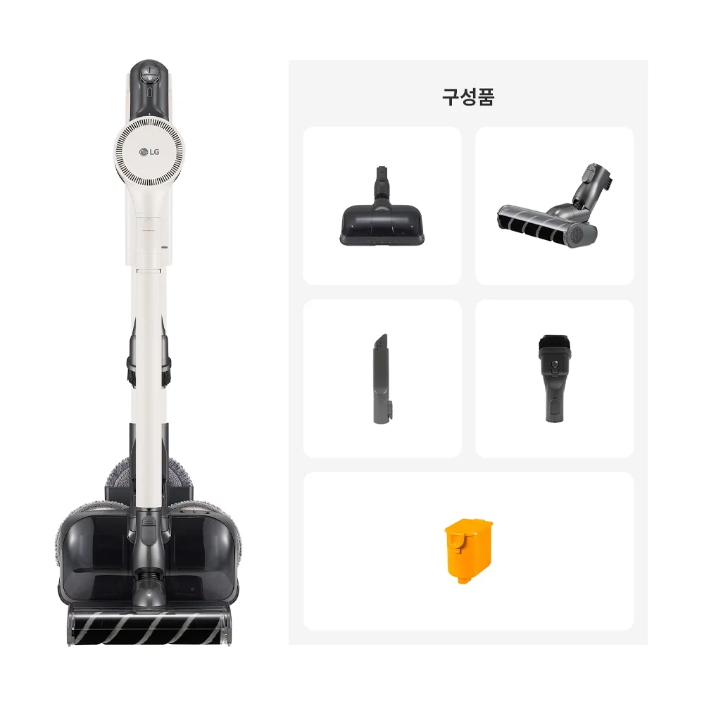 Lg Electronics Code Zero of Zero Collection Aspirador de pó sem fio As927Cwd Entrada de esfregão úmido