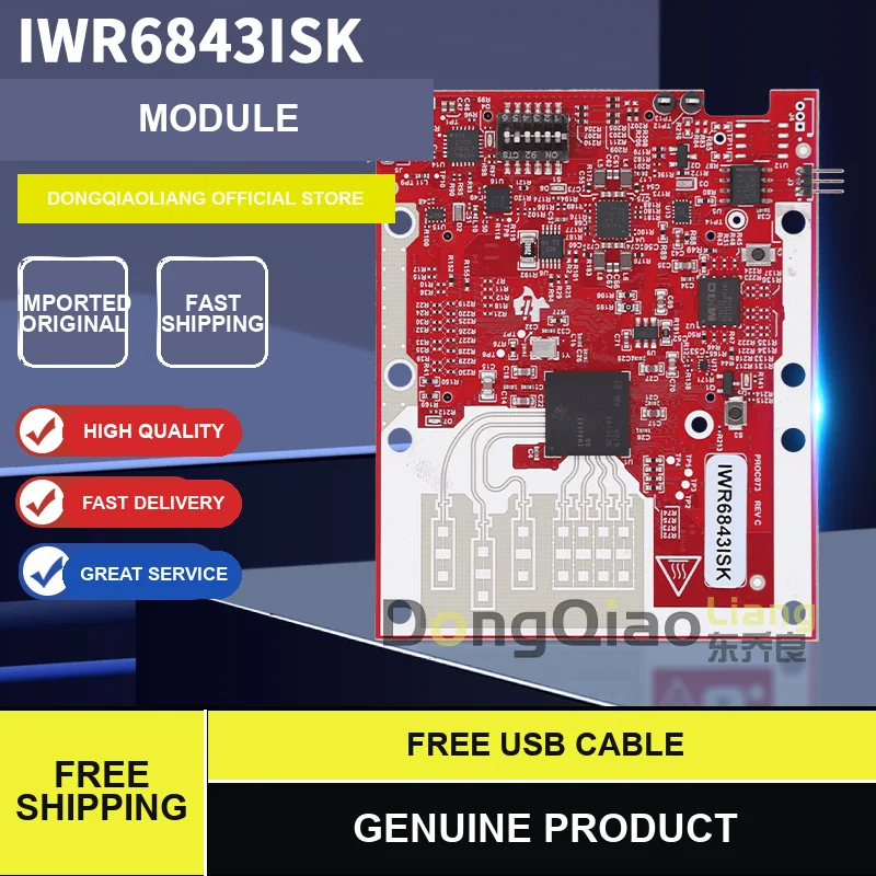 In Stock: IWR1642BOOST IWR1642 76–81 GHz Single-Chip Millimeter-Wave Sensor Evaluation Module