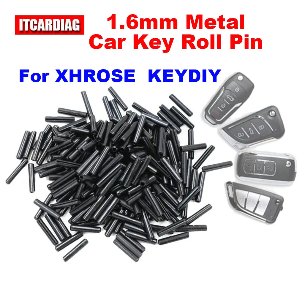 100/500pcs Remote Control Key Blank Fixed Pin 1.6mm Car Key Pins Metal for KD Xhorse for KEYDIY Folding Remote Key Blade