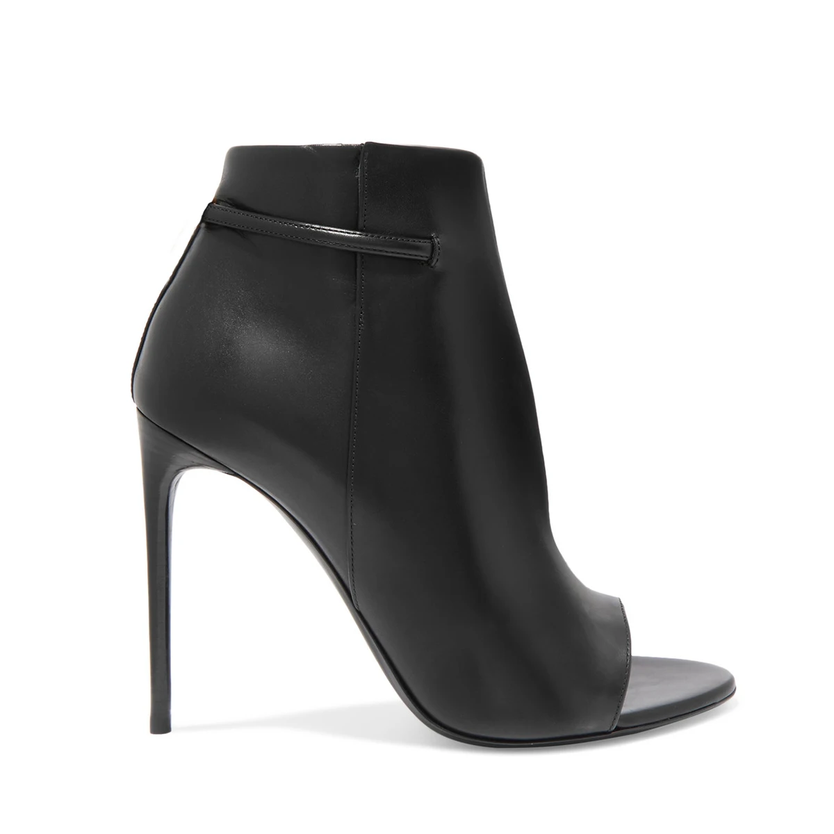 2024 Trend Ankle Boots Women Black Booties Spring Autumn High Heels Shoes Peep Toe Woman bota feminina Concise Style Customized