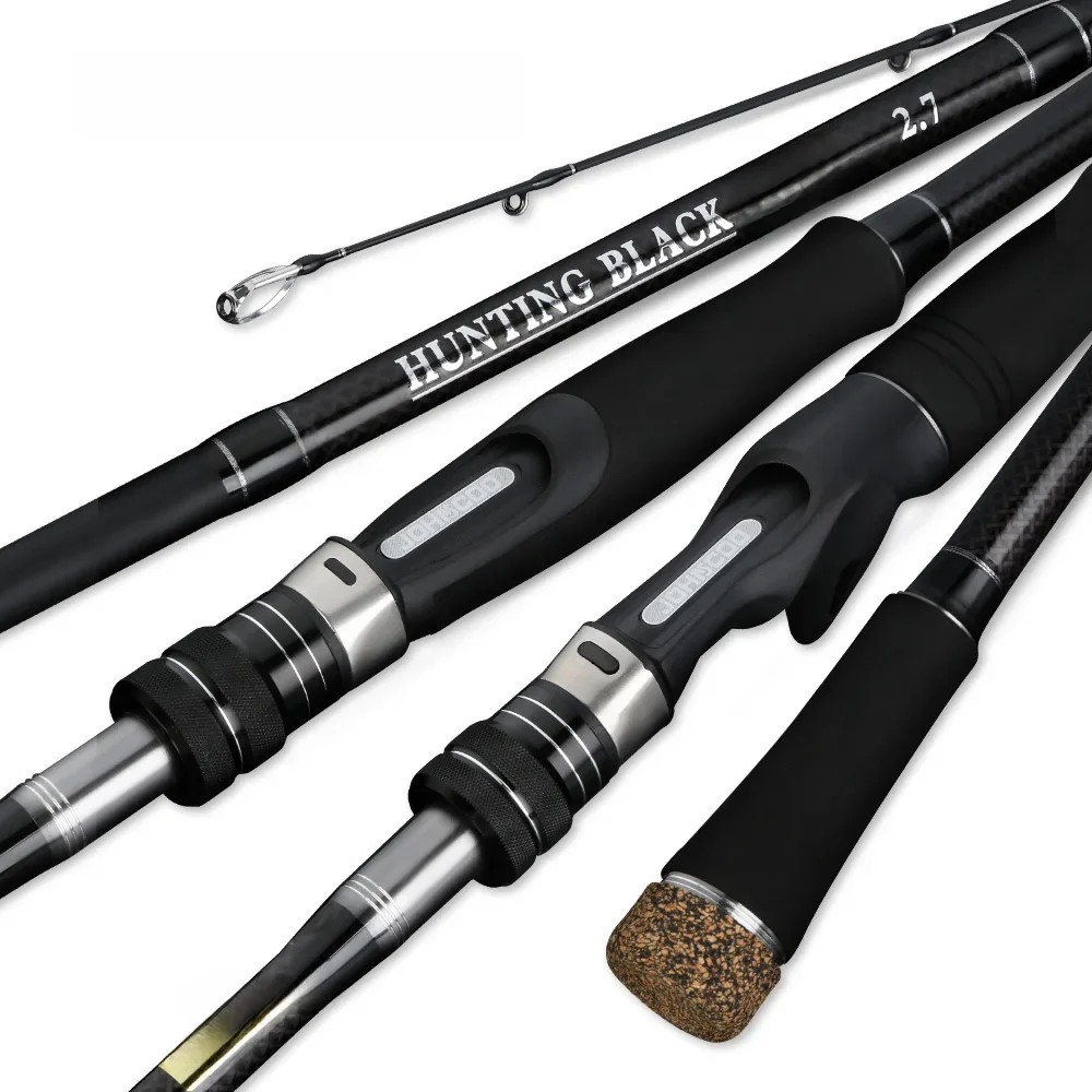 JOHNCOO wędka węglowa 2.7m 3.0m MH H moc 10-45g tyczki pręt Sea Bass przybrzeżny wędka 3 sekcje wędka spinningowa — zdjęcie 2