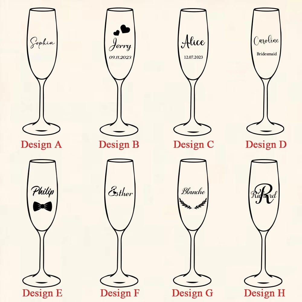 Customized Bride Party Wine Cup Wedding Champagne Cup Personalized Gift Home Red Wine Cup Bar Crystal Glass Goblet Wedding Gift