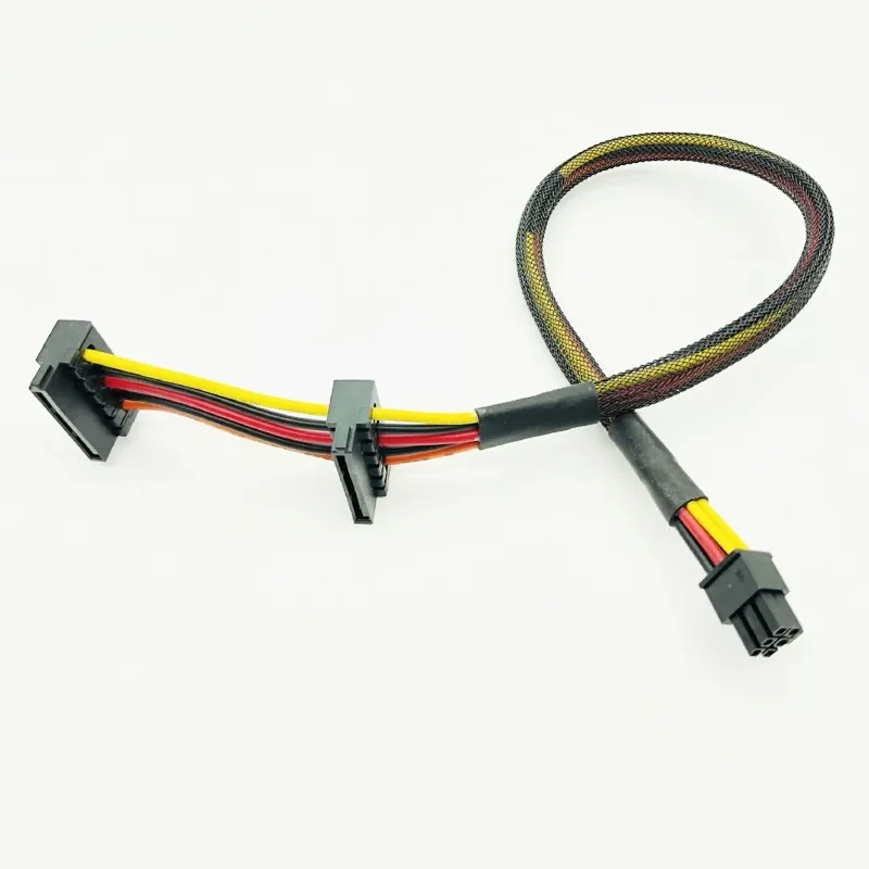 Kabel zasilający Mini 6Pin do podwójnego złącza SATA do dysku twardego Dell Vostro 3668 3667 3650 SATA Kabel zasilający dysk SATA HDD SSD — zdjęcie produktu 7