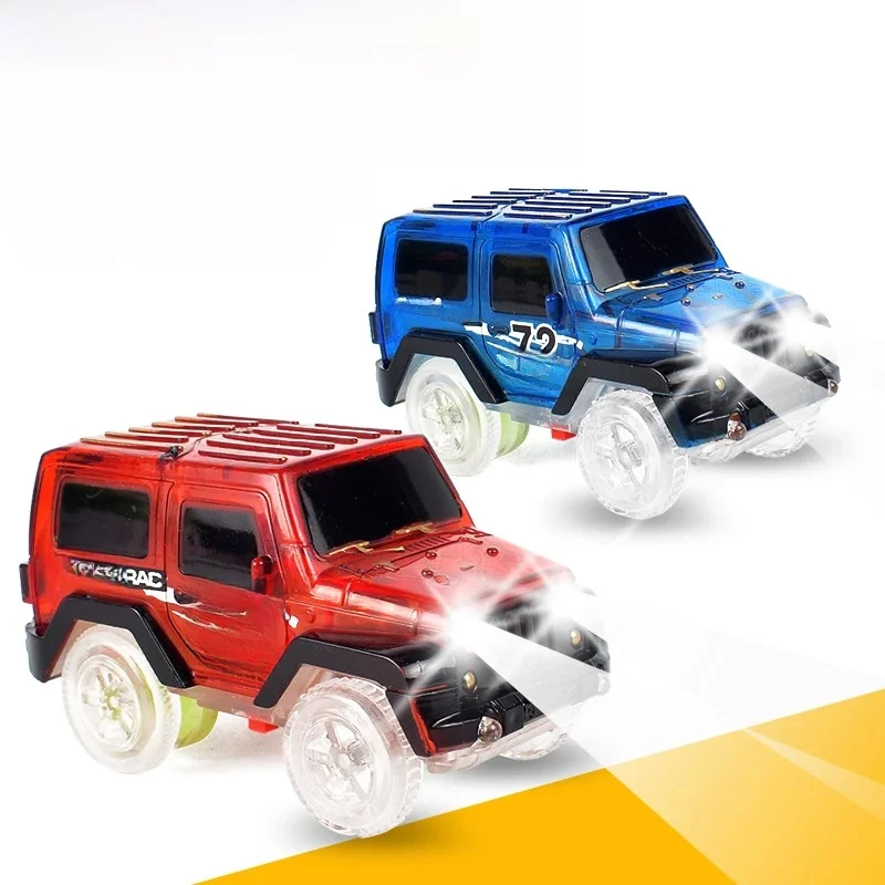Jungen Urlaub Geschenk Elektrische Flash Track Auto High Speed DIY Montage Baustein Track Kinder Bildung Spielzeug