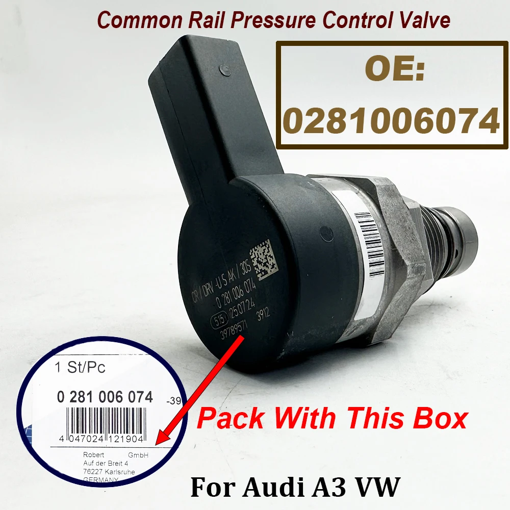 0281006074 0281006075 DRV Common Rail Pressure Control Valve 057130764AB 057130764AA For Audii A3 V-W