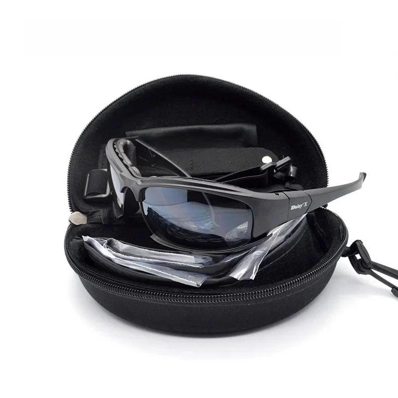 AliExpress RUIN HAWK Outdoor Eyewear Tactical Airsoft Daisy X7 Glasses Polarized Men Army Shooting Goggles Camping Hiking Cycling Sunglasses 4 Lens