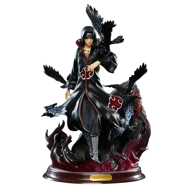 28 cm populaire Naruto Anime Model Uchiha Itachi Standbeeld Speelgoed Home Decor Ornament voor vriendje cadeau - afbeelding 2