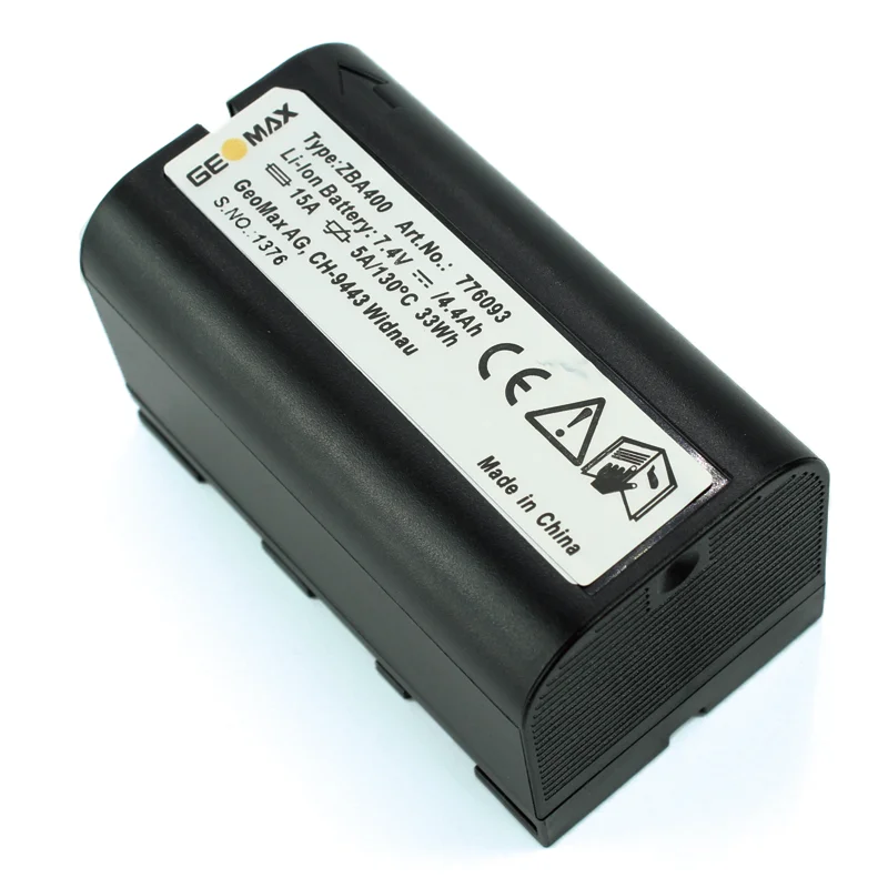 7.4V 4400mAh ZBA400 Battery for Geomax Total Station ZT20/80 ZGP800 Zenith 10/20/50 ZOOM 20/30/35PRO/80 Series