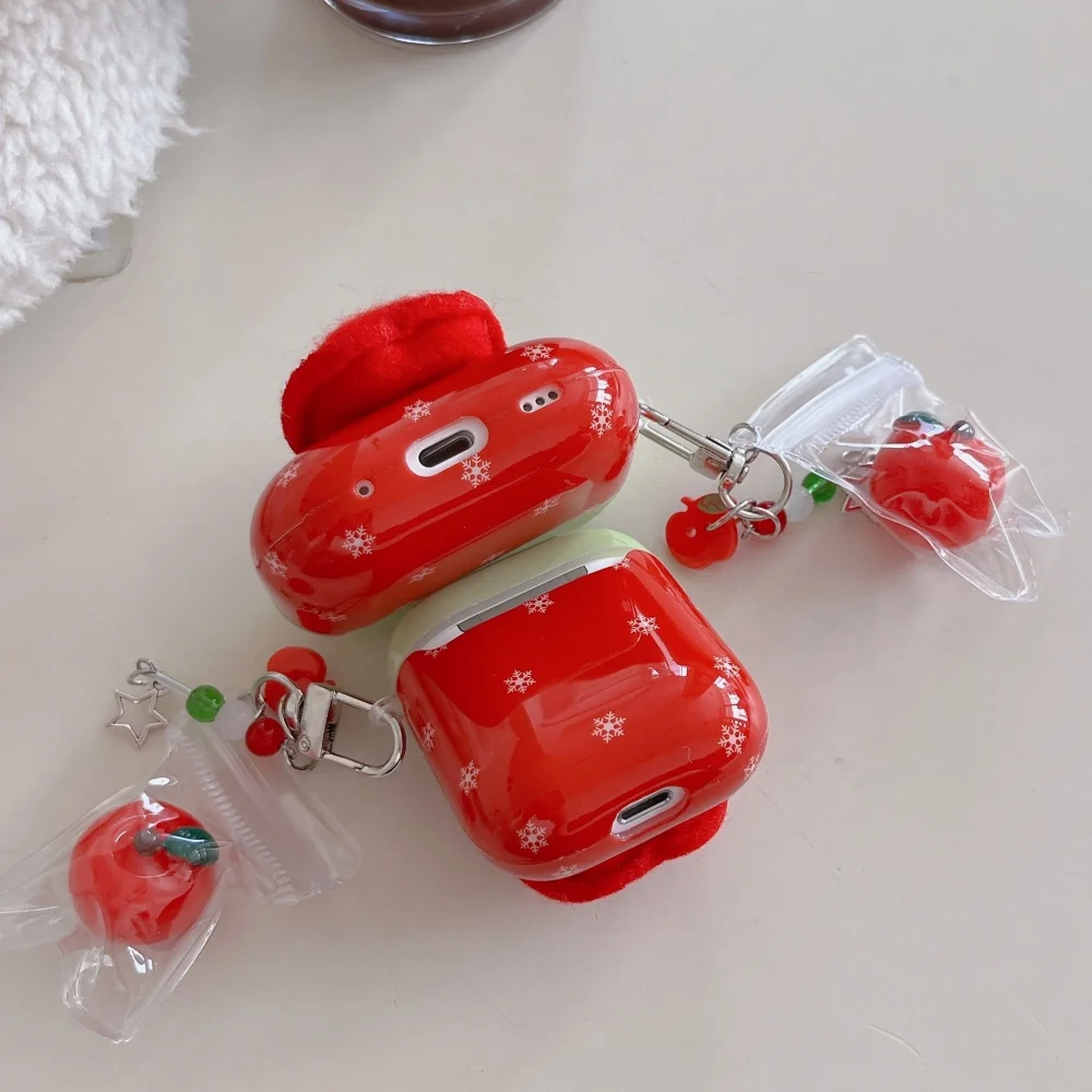 

Creative three-dimensional Apple earphone protective case, suitable for AirPods 4/3/2 Pro/2/4, with pendant, new protective case