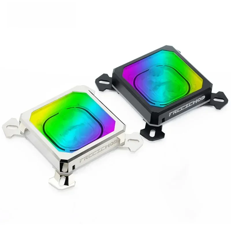 FREEZEMOD blok chłodzenia wodnego procesora dla Intel LGA 1700/1200/1156/1155/1151/1150 komputer miedziany procesor chłodnica 5V Aura SYNC — zdjęcie 2