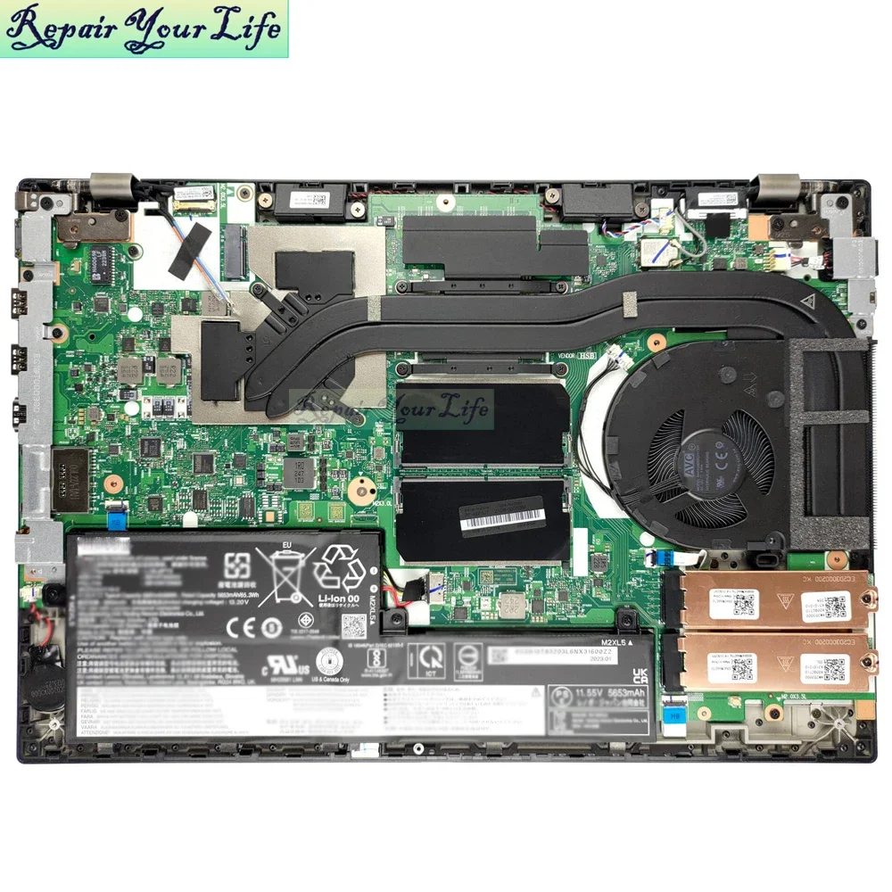 Wentylator chłodzący procesor do Lenovo ThinkPad T15P P15V Gen 1 2 3 20TQ 21A9 21D8 20TN Radiator chłodnicy DC12V EG50061S1-C110-S9A — zdjęcie produktu 5