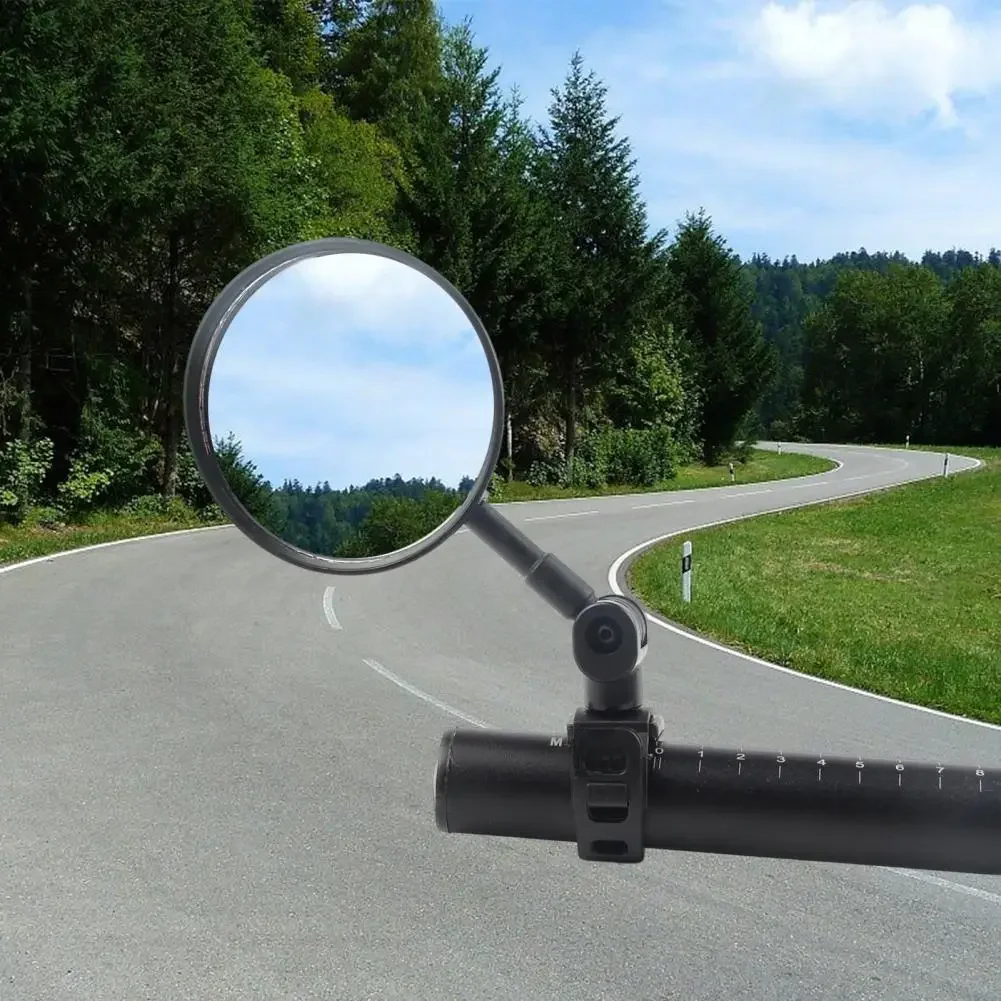AliExpress Mirror Glass/Acrylic Cycling Rearview Mirror Convex Adjustable MTB Bike Handlebar Mirror Wide-Angle
