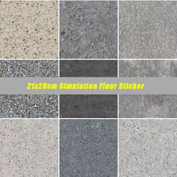 2pcs 21X28cm Simulation Floor Sticker Simulation Cement Sandstone Concrete Terrazzo Military Scene DIY Model Making for Diorama