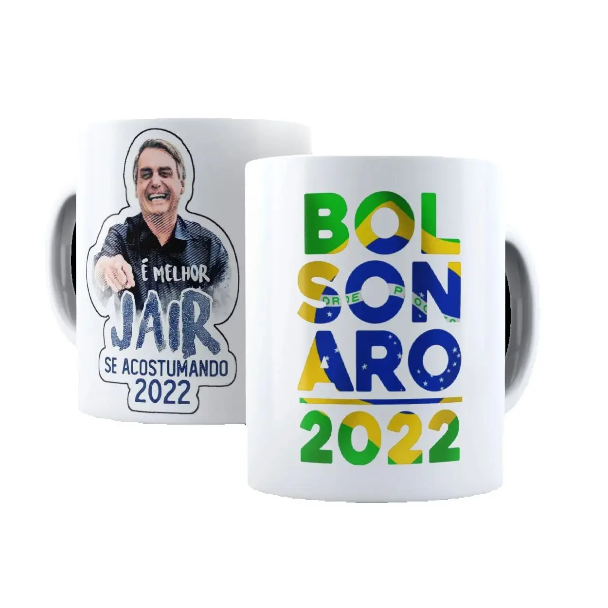 Bolsonaro Porcelain White Mug Custom Election Collection