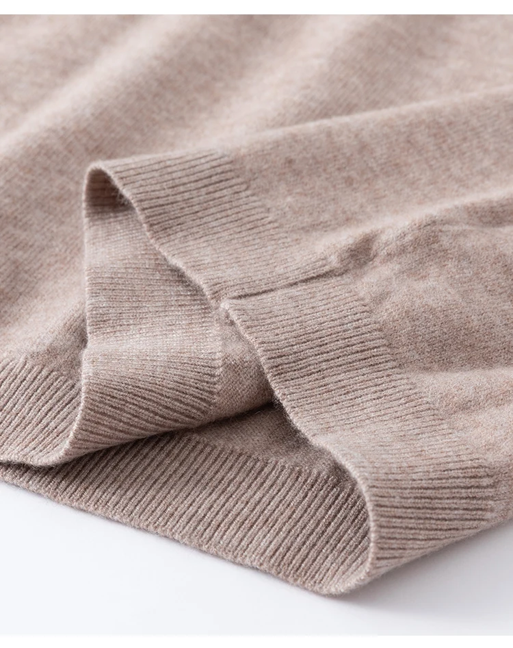 MZ62020 Damen Rollkragenpullover aus Kaschmir-Modal-Mischung, Langarm, Weiche Textur, Oberteil für Herbst und Winter, Ideal für den Alltag und zum Schichten. – Detail 15