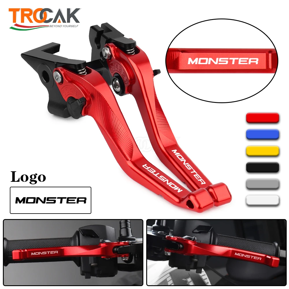 High Quality Short Motorcycle Adjustable Brakes Clutch Levers For DUCATI 821 MONSTER/Dark/Stripe 2014 2015 2016 2017 2018 2019