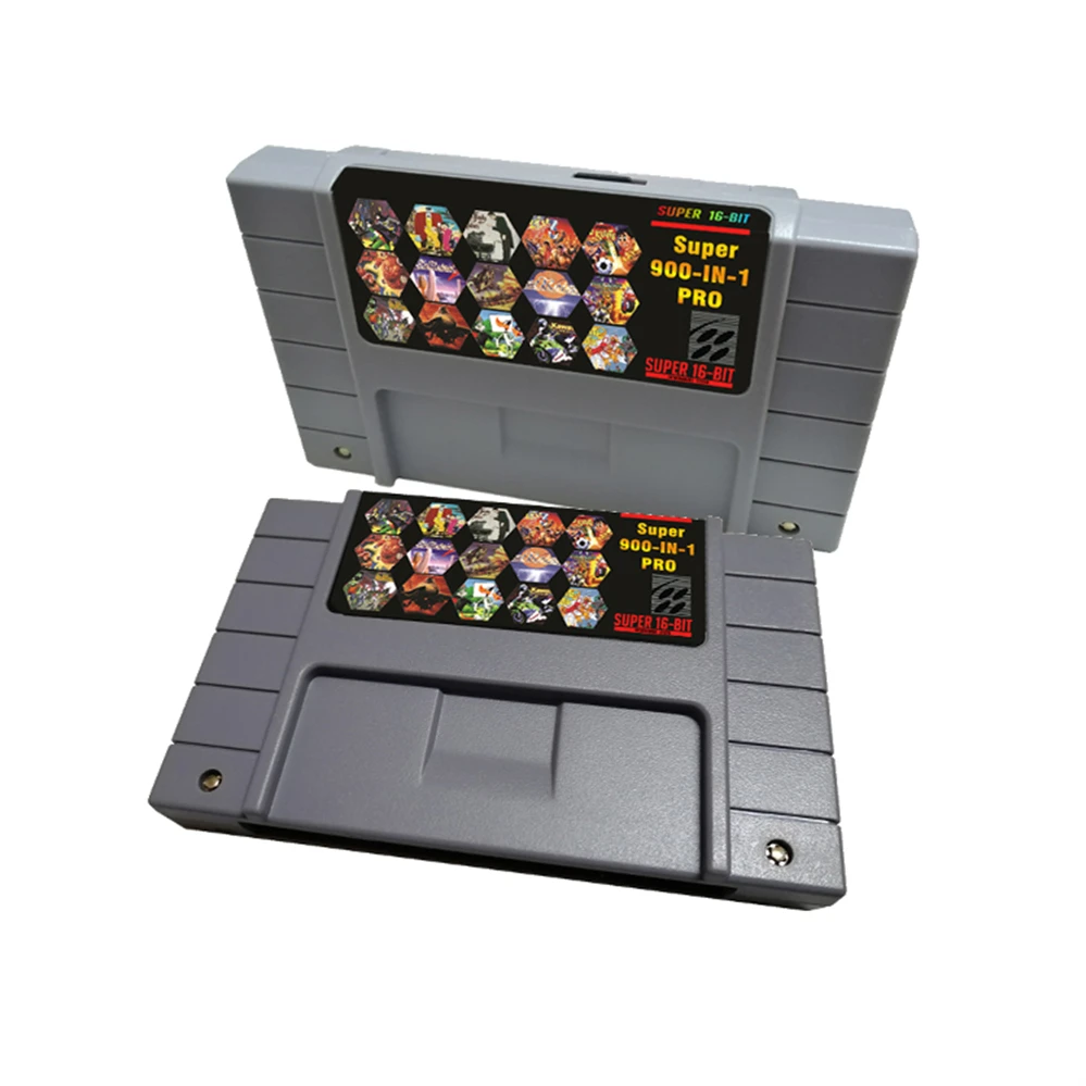 Imagem -02 - Cartucho de Jogo de 16 Bits para Snes Vídeo Game Console Suporte Pal Ntsc Máquina de Jogos Salvar Carga Progresso do Jogo 900 em