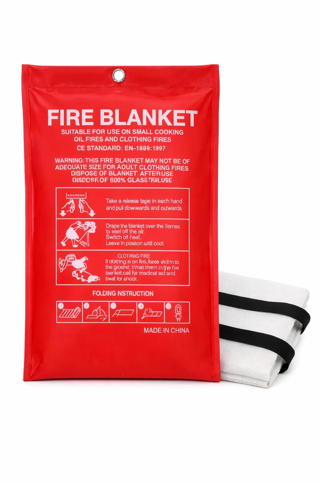 Fire Blanket Kitchen - Isıya Dayanıklı Acil Durum Yangın Battaniyesi