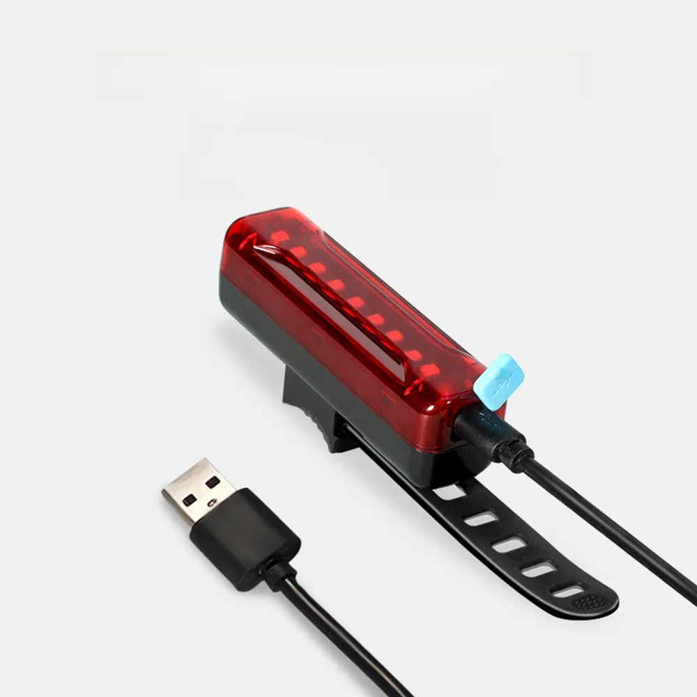 AliExpress NONE 18650 Bicycle Tail Light USB Charging Super Bright Bike Taillight MTB Rear Lamp Red Flash Led Cycling Night Riding Accessories