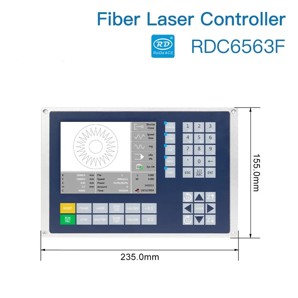 Ruida RDC6563F Control System Cutting Controller for CNC Fiber Cutting Machine