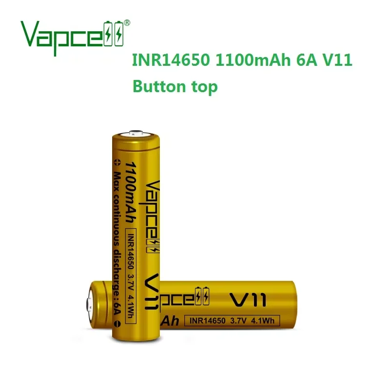 Factory Sale Vapcell INR14650 1100mah 6A Rechargeable lithium ion batteries for Electric Scooter