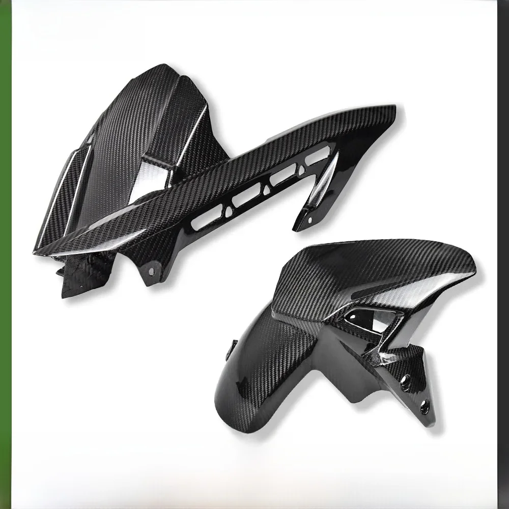 Z-900 Voor Kawasaki Z900 2017-2023 2024 100% Real Carbon Fiber Voor & Achter Spatbord Hugger Spatbord Spoiler motorfiets Kuip Kit - afbeelding 2