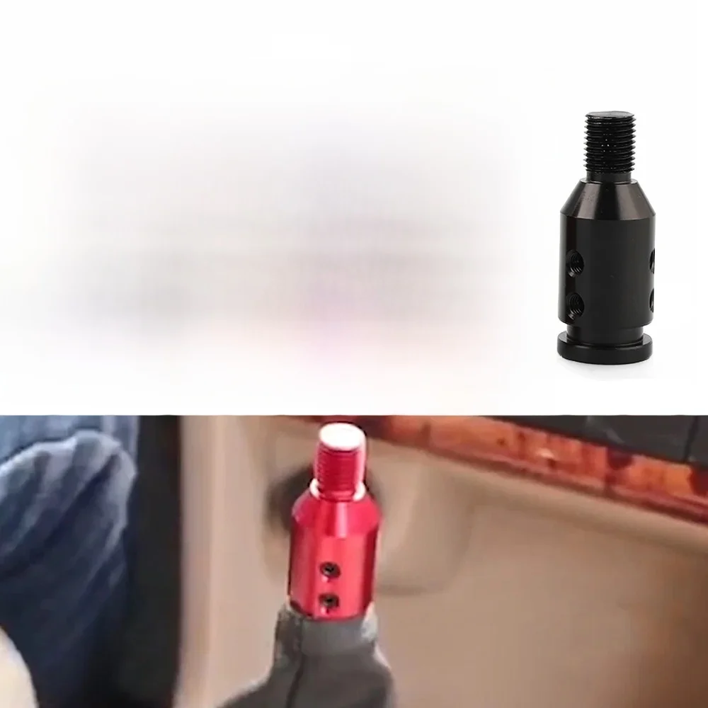 Uniwersalny samochodowy adapter gałki dźwigni zmiany biegów do zmiany biegów bez gwintu czarny M12x1.25 / M10x1.5 Adapter dźwigni zmiany biegów — zdjęcie 2