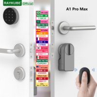 RAYKUBE A1 Pro Max Tuya BEL Smart Electronic Door Lock Set with Fobs/Wireless Keypad/Smart Key Smart Life/Tuya APP Remote Unlock