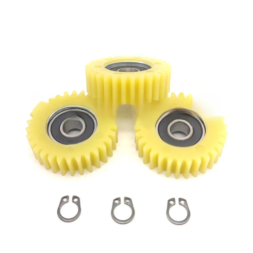AliExpress 30T 40x12mm Electric Bicycle Nylon Gear 608RS Bearing Shaft Hole 8mm Planetary Gears Motorcycle Cog Wheel Parts 3Pcs