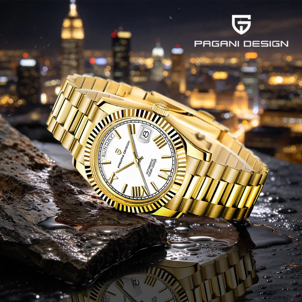 2026 Pagani Design Luxury Men's Mechanical Automatic Watches Calendar Week Men's Watch Top sapphire Glass Waterproof Men's Clock