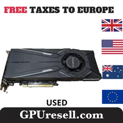 2024 USED GIGABYTE RTX 2080 TI 11GB Turbo Edition GDDR6 352-bit GV-N208TTURBO-11GC